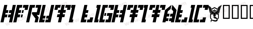HFruti LightItalic字体转换